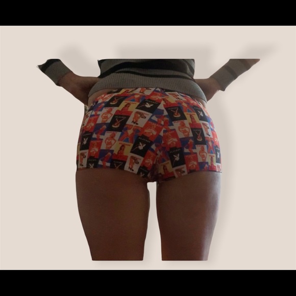 PLAYBOY Shorts Rare Playboy Booty Shorts Covers Or Swim Bottoms